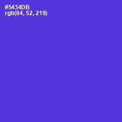 #5434DB - Purple Heart Color Image