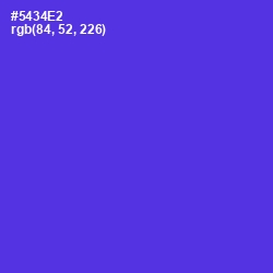 #5434E2 - Purple Heart Color Image