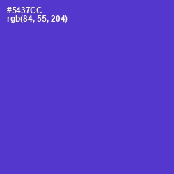 #5437CC - Purple Heart Color Image