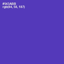 #543ABB - Royal Purple Color Image