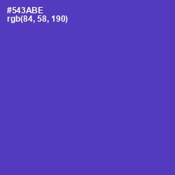 #543ABE - Royal Purple Color Image