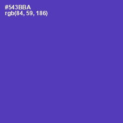 #543BBA - Royal Purple Color Image