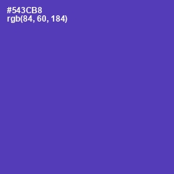 #543CB8 - Royal Purple Color Image