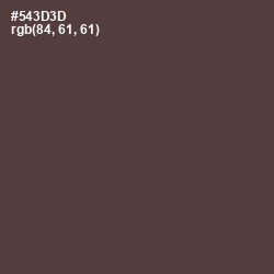 #543D3D - Congo Brown Color Image