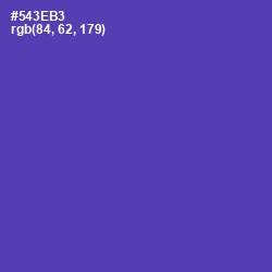 #543EB3 - Royal Purple Color Image