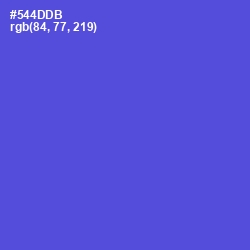 #544DDB - Royal Blue Color Image