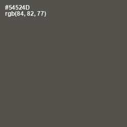 #54524D - Fuscous Gray Color Image