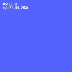 #5463FD - Royal Blue Color Image