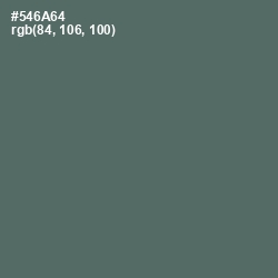 #546A64 - Shuttle Gray Color Image