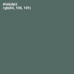 #546A65 - Shuttle Gray Color Image