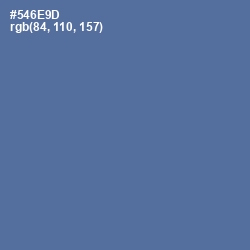 #546E9D - Waikawa Gray Color Image