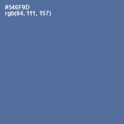 #546F9D - Waikawa Gray Color Image