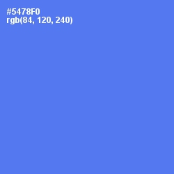 #5478F0 - Royal Blue Color Image
