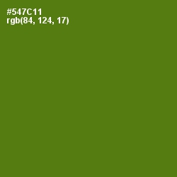 #547C11 - Green Leaf Color Image