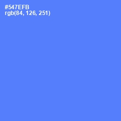 #547EFB - Royal Blue Color Image