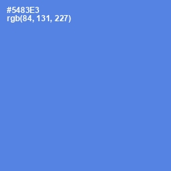 #5483E3 - Havelock Blue Color Image