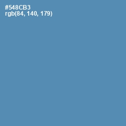 #548CB3 - Hippie Blue Color Image