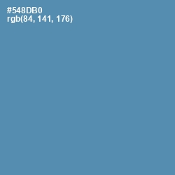 #548DB0 - Hippie Blue Color Image