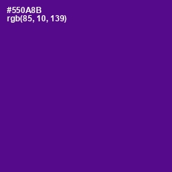 #550A8B - Pigment Indigo Color Image