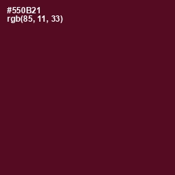 #550B21 - Bordeaux Color Image