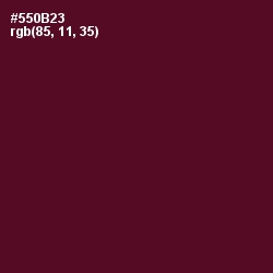#550B23 - Bordeaux Color Image