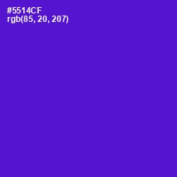 #5514CF - Purple Heart Color Image
