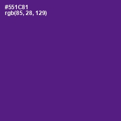 #551C81 - Pigment Indigo Color Image