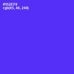 #552EF8 - Purple Heart Color Image