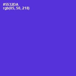 #5532DA - Purple Heart Color Image