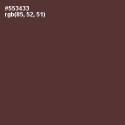 #553433 - Congo Brown Color Image