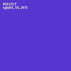 #5537CF - Purple Heart Color Image