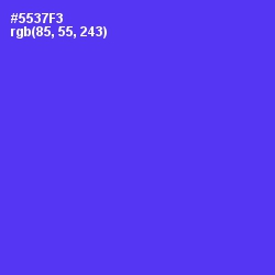 #5537F3 - Purple Heart Color Image
