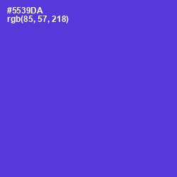 #5539DA - Purple Heart Color Image