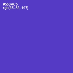 #553AC5 - Purple Heart Color Image