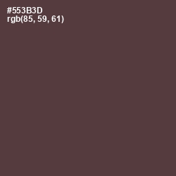 #553B3D - Congo Brown Color Image