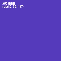 #553BBB - Royal Purple Color Image