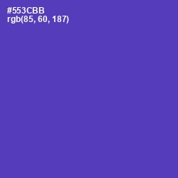 #553CBB - Royal Purple Color Image