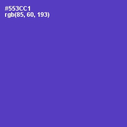 #553CC1 - Purple Heart Color Image