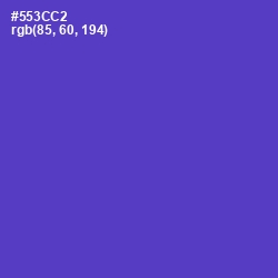 #553CC2 - Purple Heart Color Image