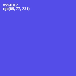 #554DE7 - Royal Blue Color Image