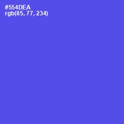 #554DEA - Royal Blue Color Image