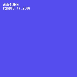 #554DEE - Royal Blue Color Image