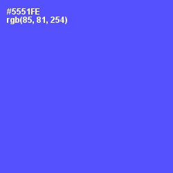 #5551FE - Royal Blue Color Image