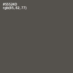 #55524D - Fuscous Gray Color Image