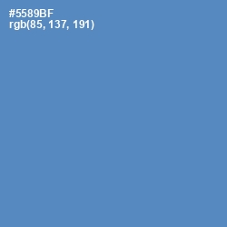 #5589BF - Steel Blue Color Image