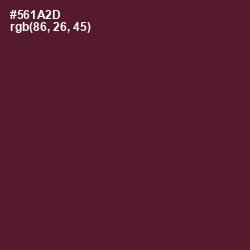 #561A2D - Wine Berry Color Image