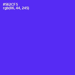#562CF5 - Purple Heart Color Image