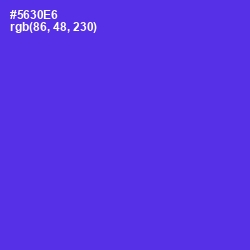 #5630E6 - Purple Heart Color Image