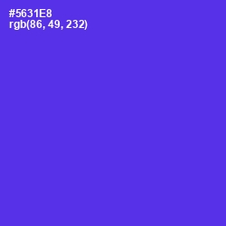 #5631E8 - Purple Heart Color Image