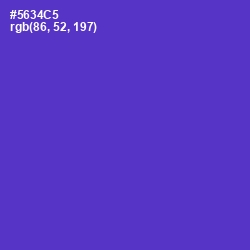 #5634C5 - Purple Heart Color Image